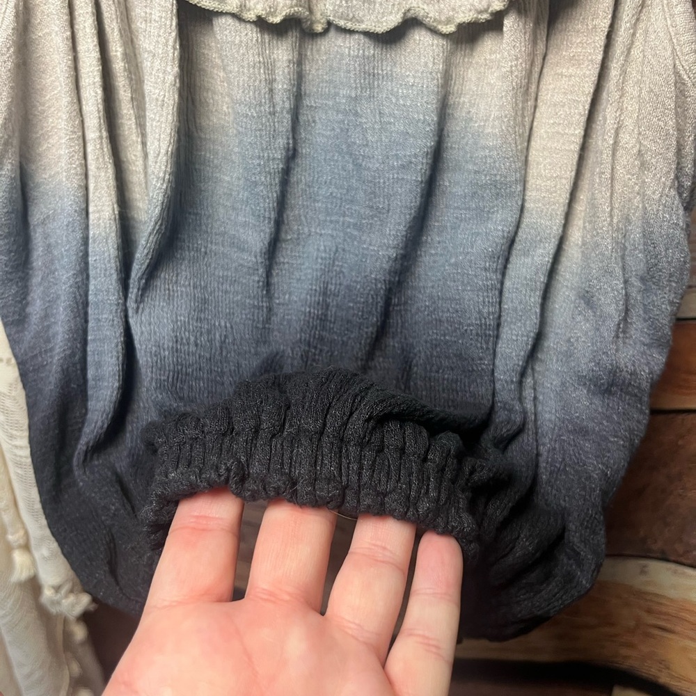 Free People Ombré Off-Shoulder Blouse (047) - Picture 8 of 9